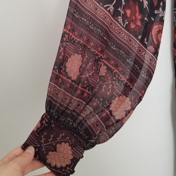 Ulla Johnson Silk Boho Floral Dress - Picture 7 of 13